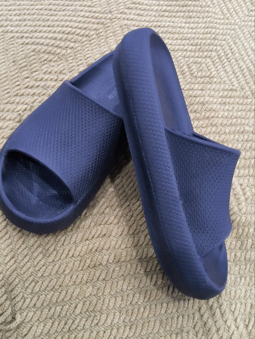 Men's Black Slide Sandals - Lightweight Everyday Comfort